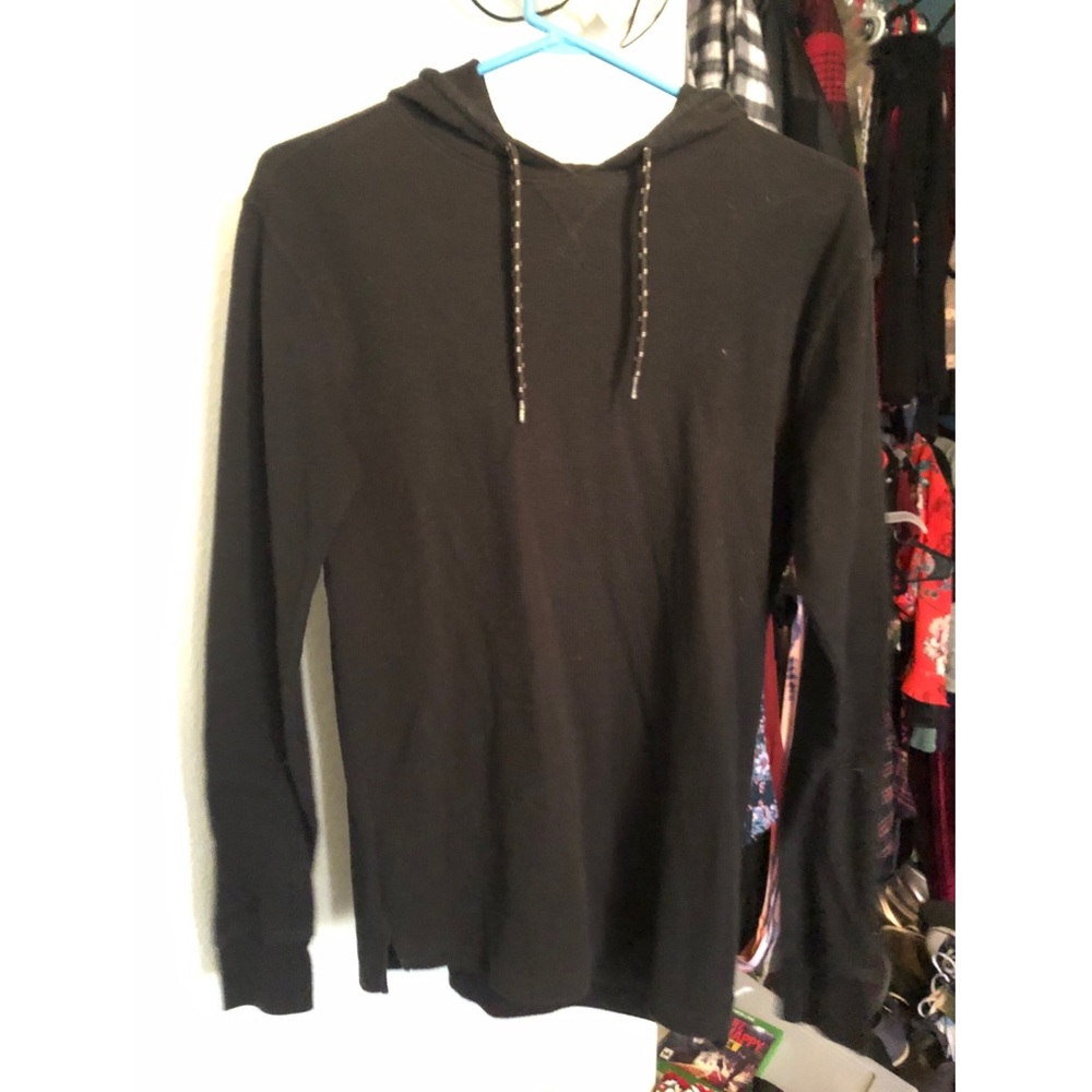 Urban Outfitters Black Thermal Hoodie